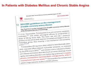 In Patients with Diabetes Mellitus and Chronic Stable Angina
 