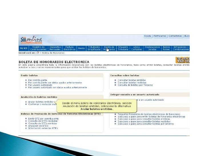 Infocentro - SII (Servicio de Impuestos Internos)