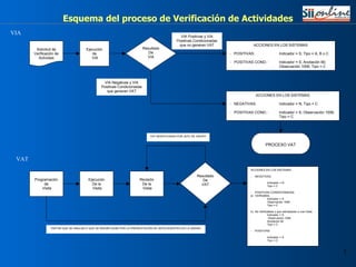Esquema del proceso de Verificación de Actividades VIA VAT 