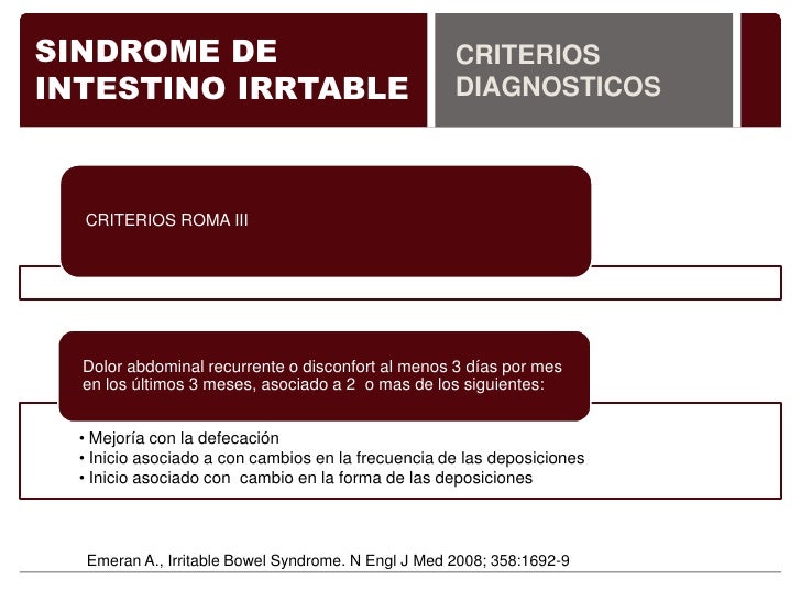 Criterios De Roma Sindrome De Intestino Irritable es.slideshare.net