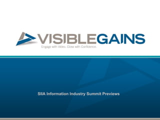 SIIA Information Industry Summit Previews
 