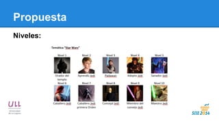 Propuesta 
Niveles: 
 