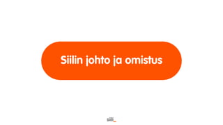 Siili Solutions - sijoittajaesitys Nordnet 5.4.2016