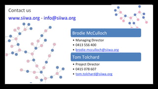 Contact us
www.siiwa.org - info@siiwa.org
 