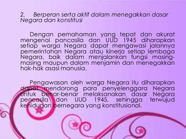 Sikap Positif Terhadap Konstitusi Negara