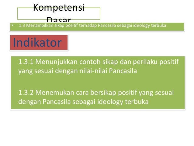 Sikap Positif Terhadap Pancasila Sebagai Ideologi Terbuka