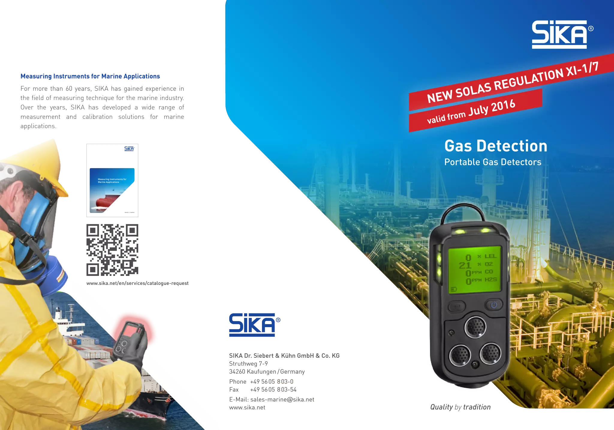 Sika PS200 Portable Gas Detector (ATEX IECex) SOLAS Regulation XI17 PPT