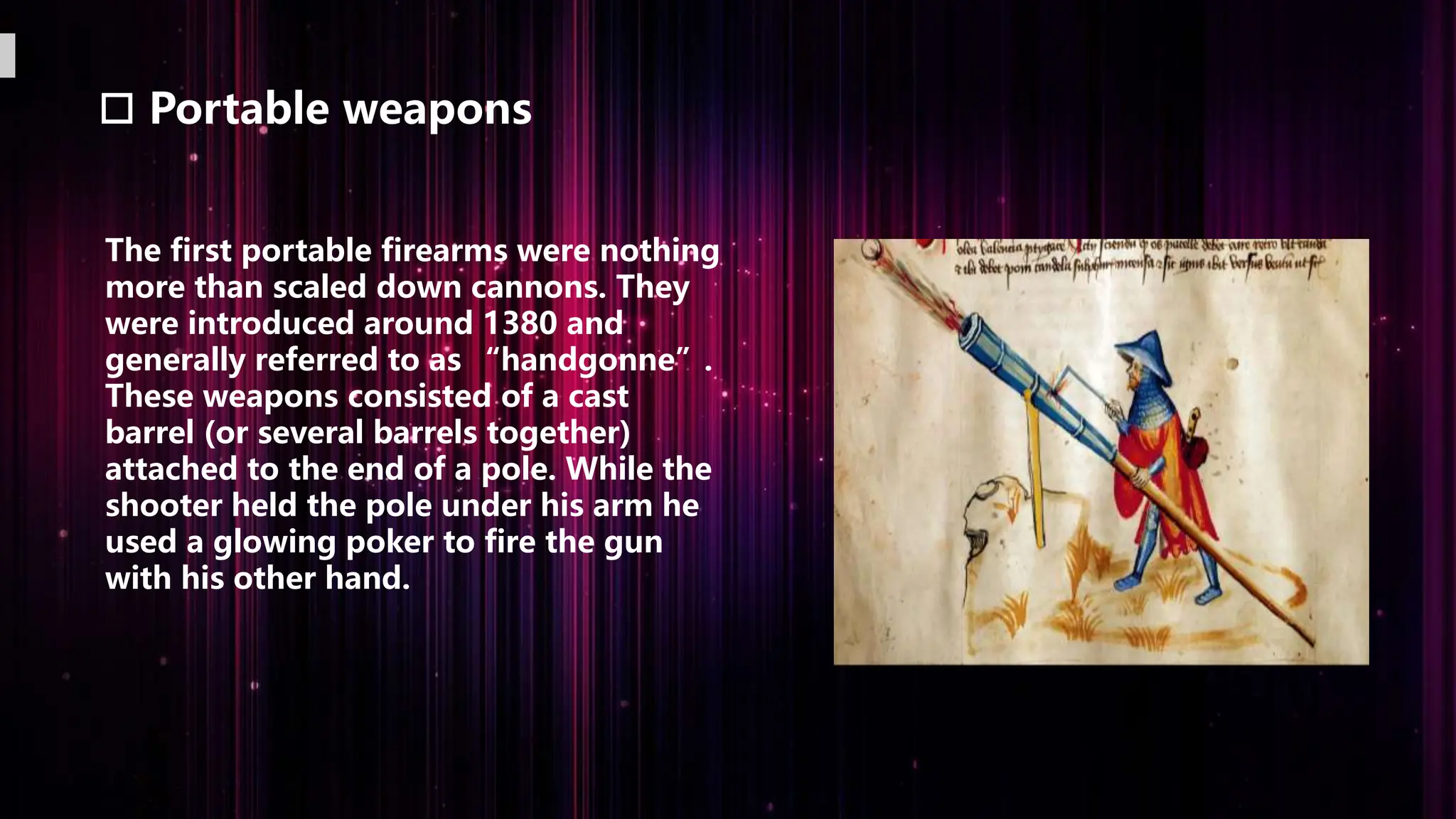 sikha singh , history of firearm ppt PPT