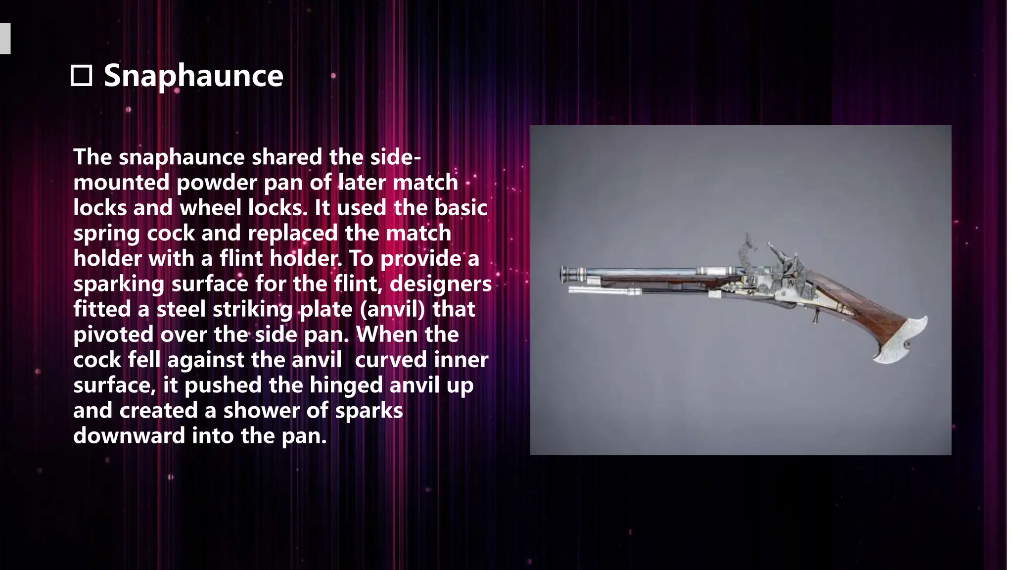 sikha singh , history of firearm ppt PPT