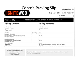 Contoh Packing Slip
 