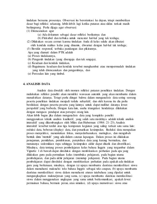 Siklus Penelitian Tindakan Kelas