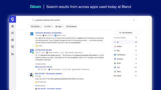 Glean | Search results from across apps used today at Blend
 