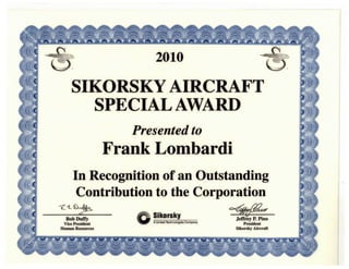 Sikorsky special award
