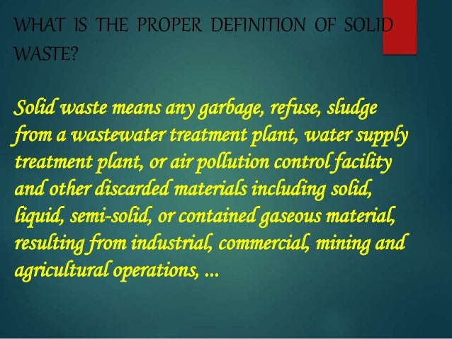 SOLID WASTE ppt