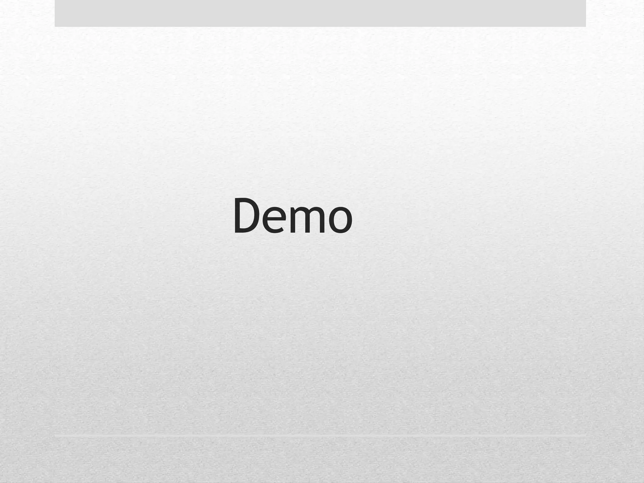 Demo 
 