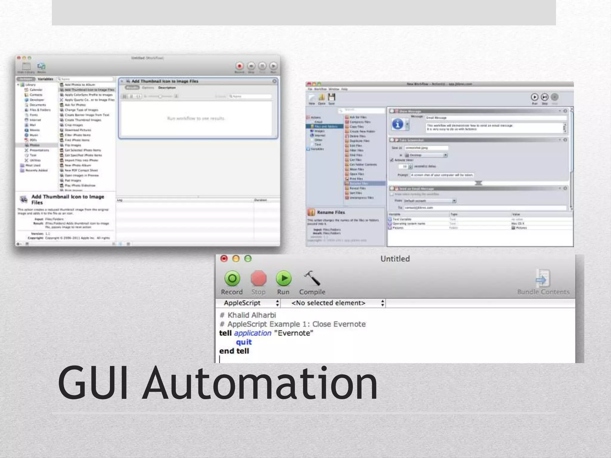 GUI Automation 
 