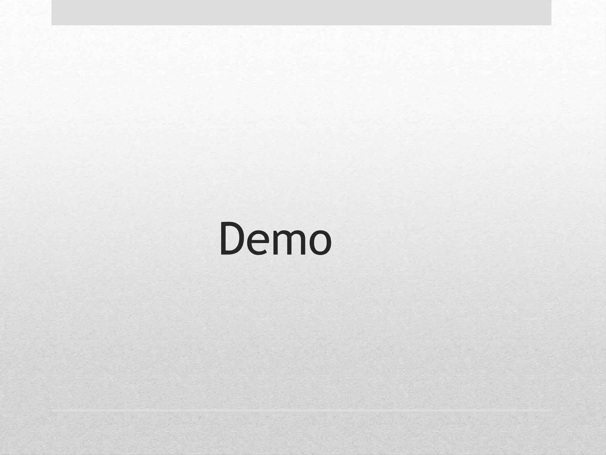 Demo 
 