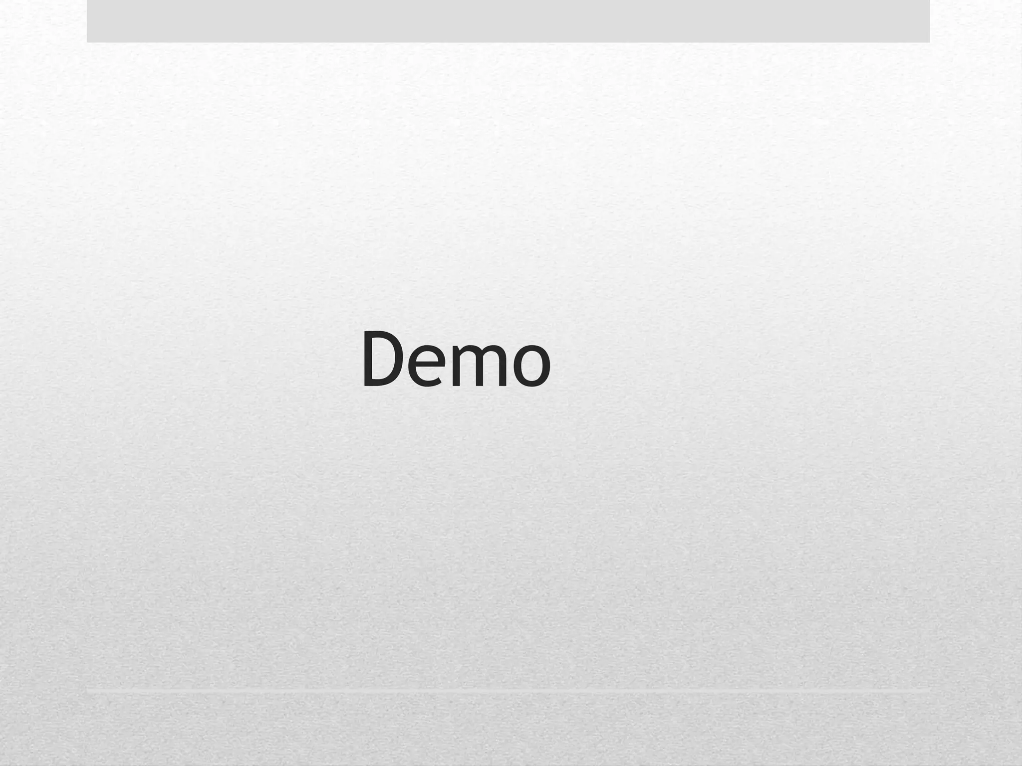 Demo 
 