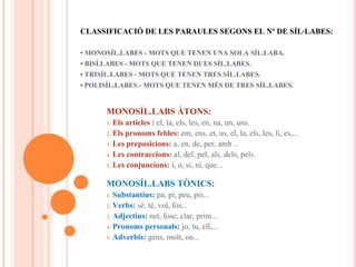 La síl·laba