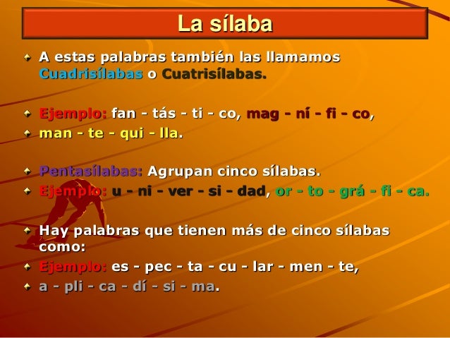 Silaba diptongo hiato ch