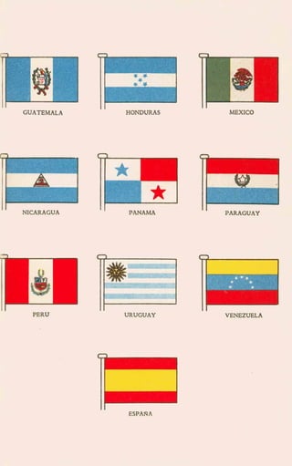 I I
GUATEMALA HONDURAS
I I
I I i
NICARAGUA
I I
. .
PERU
I
PANAMA
1 1
MEXICO
I
I
I
l
I I
. .
URUGUAY
. .
VENEZUELA
I
ESPAñA
v l .
 
