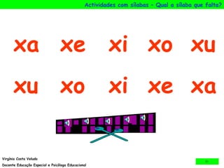 xa xe xi xo xu xu xo xi xe xa 