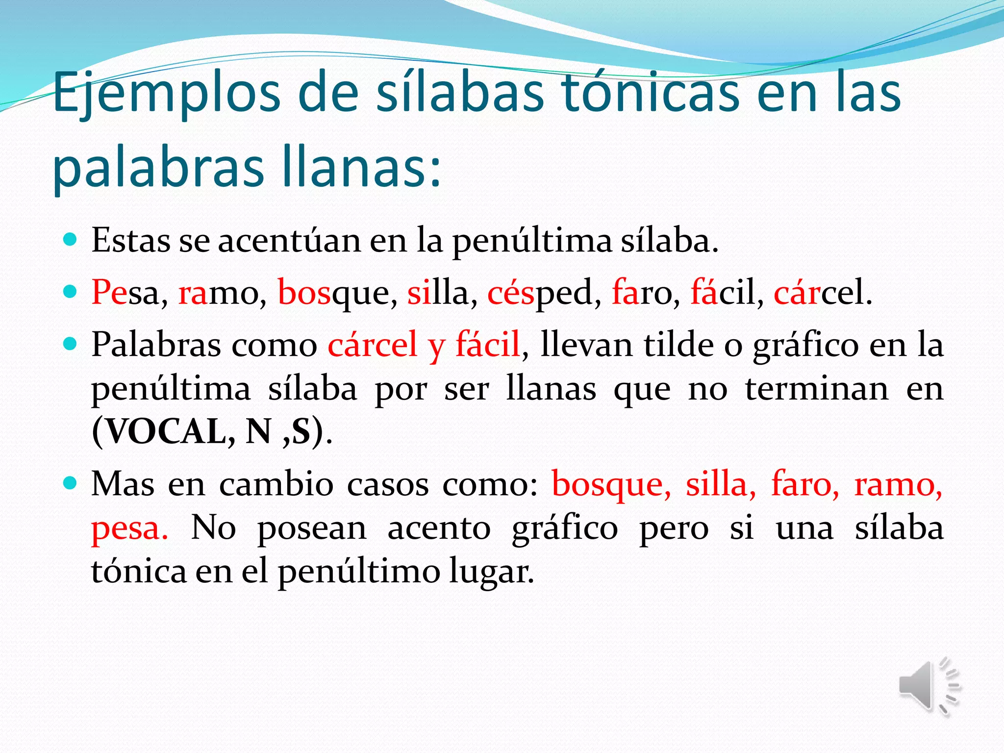 Silabas tonica y atona | PPSX
