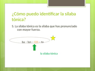 Tonica Ribar silaba_tonica. Gramatica española la silaba tonicappt | PPT