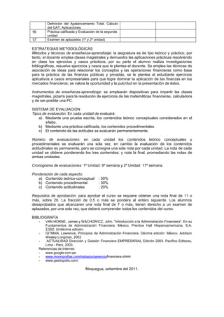 Silabo de gerencia financiera 2011 2