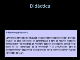 Didáctica
 