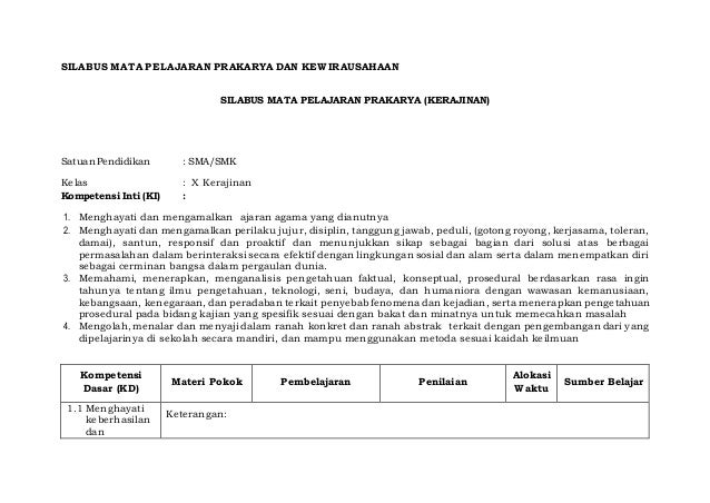 Prakarya dan kewirausahaan kelas xi semester 1