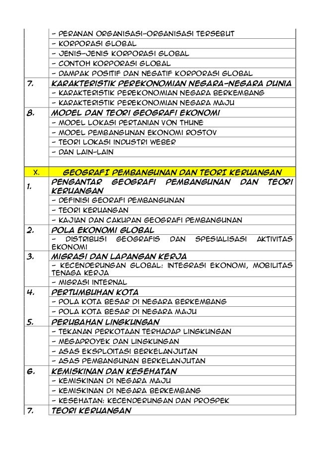 Silabus olimpiade sains geografi nasional