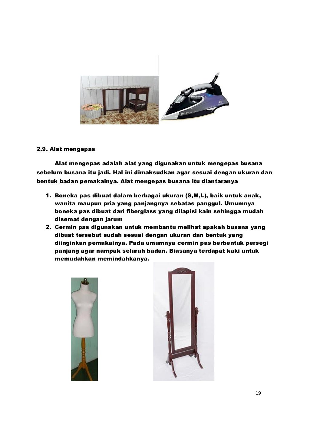 Silabus Pelatihan Pakaian Jadi