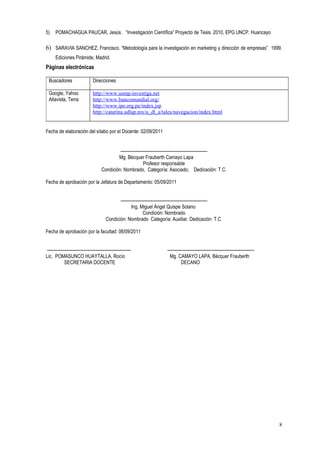 Silabus seminario tesis ii