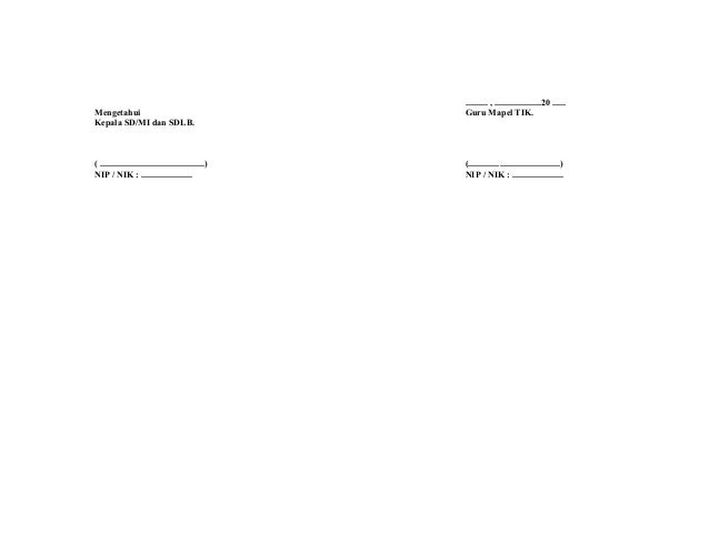 Silabus TIK kelas IV