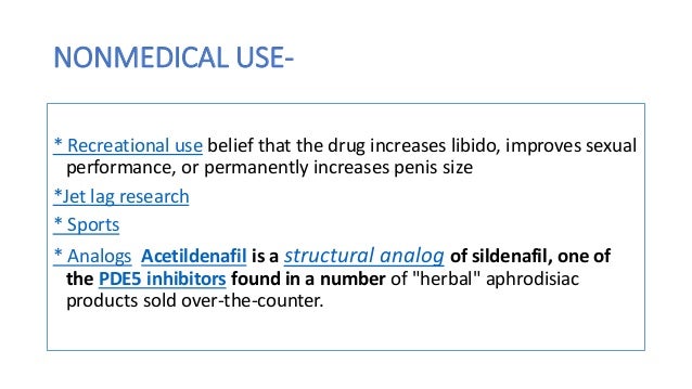 Viagra for recreational use