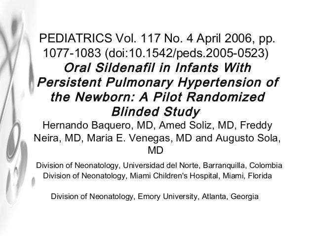 treatment of pulmonary hypertension with sildenafil treatment of pulmonary hypertension with sildenafil