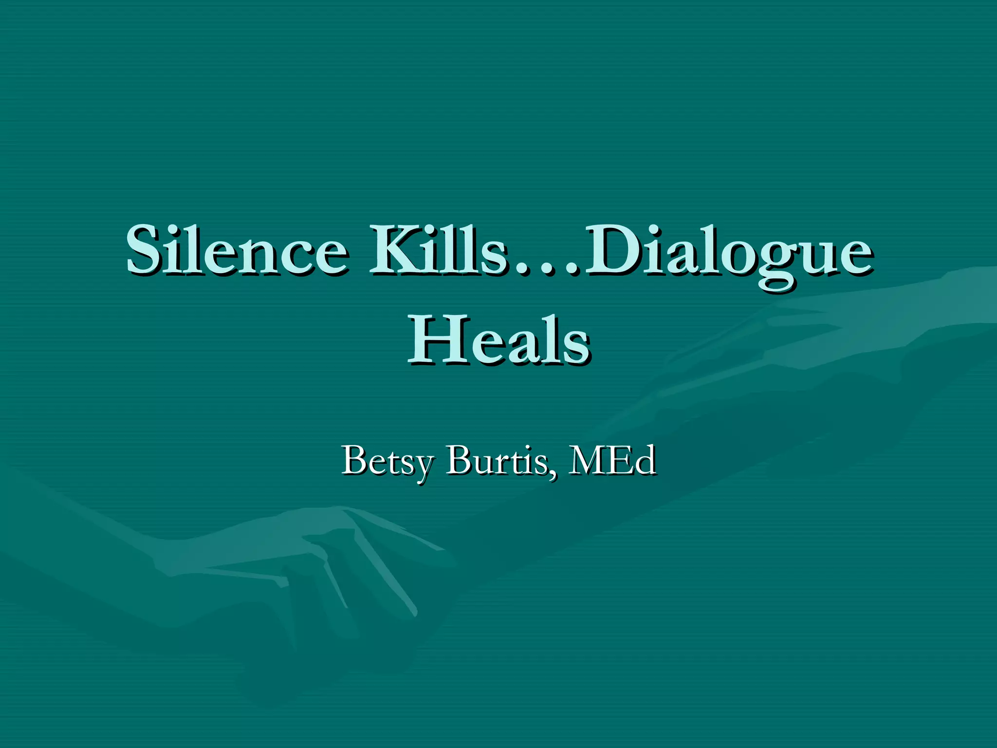 Silence Kills: The Urgent Call Every Teen Needs To Know - 1wfkyxz