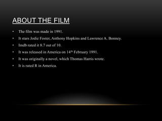 Silence of the lambs | PPTX