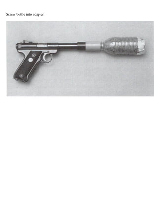 Screw bottle into adapter.
 