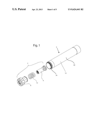 US. Patent Apr. 23, 2013 Sheet 1 of5 US 8,424,441 B2
 