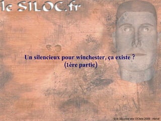 Un silencieux pour winchester, ça existe ?
               (1ère partie)




                                 © le SILence des OCtets 2009 : Hervé
 