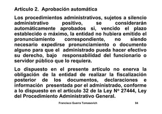 Ley del Silencio Administrativo