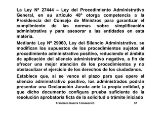 Ley del Silencio Administrativo