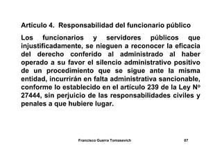 Ley del Silencio Administrativo