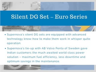 Supernova Genset - Silent Diesel Generator