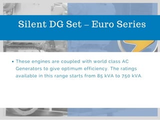 Supernova Genset - Silent Diesel Generator