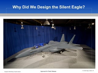 Why Did We Design the Silent Eagle? 