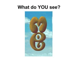What do YOU see? 