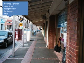 No shop signs forpedestrianrecognition ofBusinesses.#fail